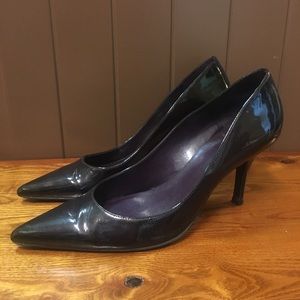 Patent leather pumps
